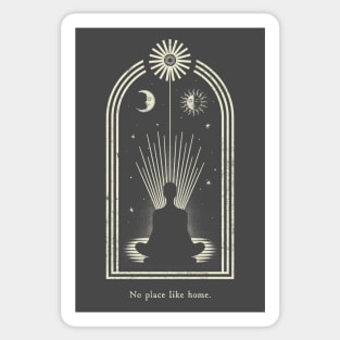 No Place Like Home Meditation Sticker